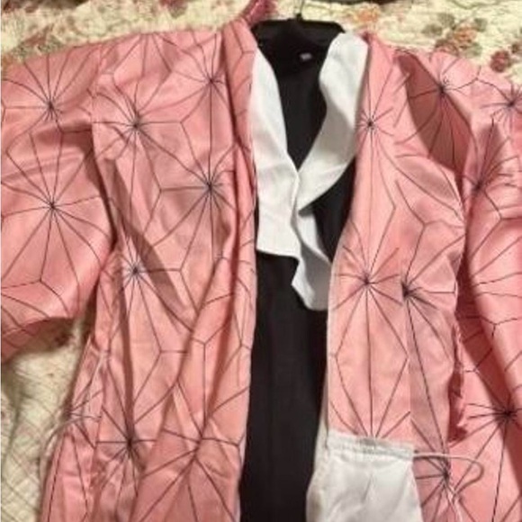 Nezuko Anime Demon Slayer Costume Cosplay MEDIUM NWT - Picture 2 of 7